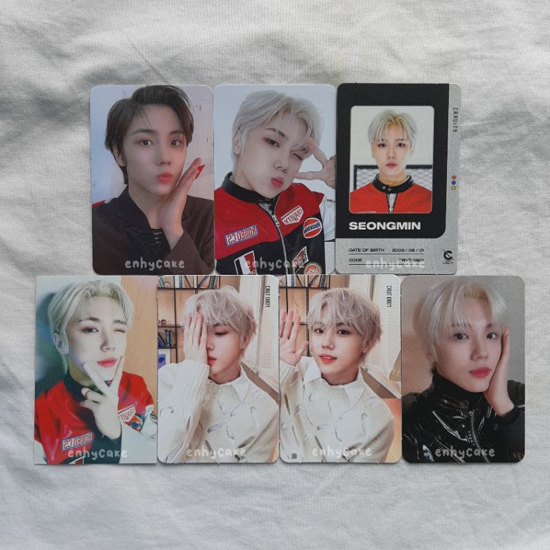 PHOTOCARD PC BENEFIT BENE CRAVITY AHN SEONGMIN : makestar id card ktown4u ktown ssq park serim ma al