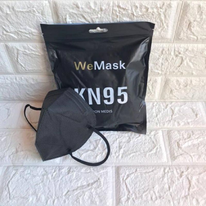 MASKER KN95 HITAM IJIN KEMENKES / MASKER EARLOOP KN95 / MASKER MEDIS KN95 GROSIR ECERAN