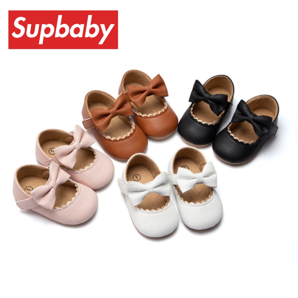 Sepatu Bayi / Sepatu Bayi Prewalker / Baby Shoes Perempuan Umur 2 - 15 Bulan Model Flat/Slip On Pita  Lucu dan Terbaru