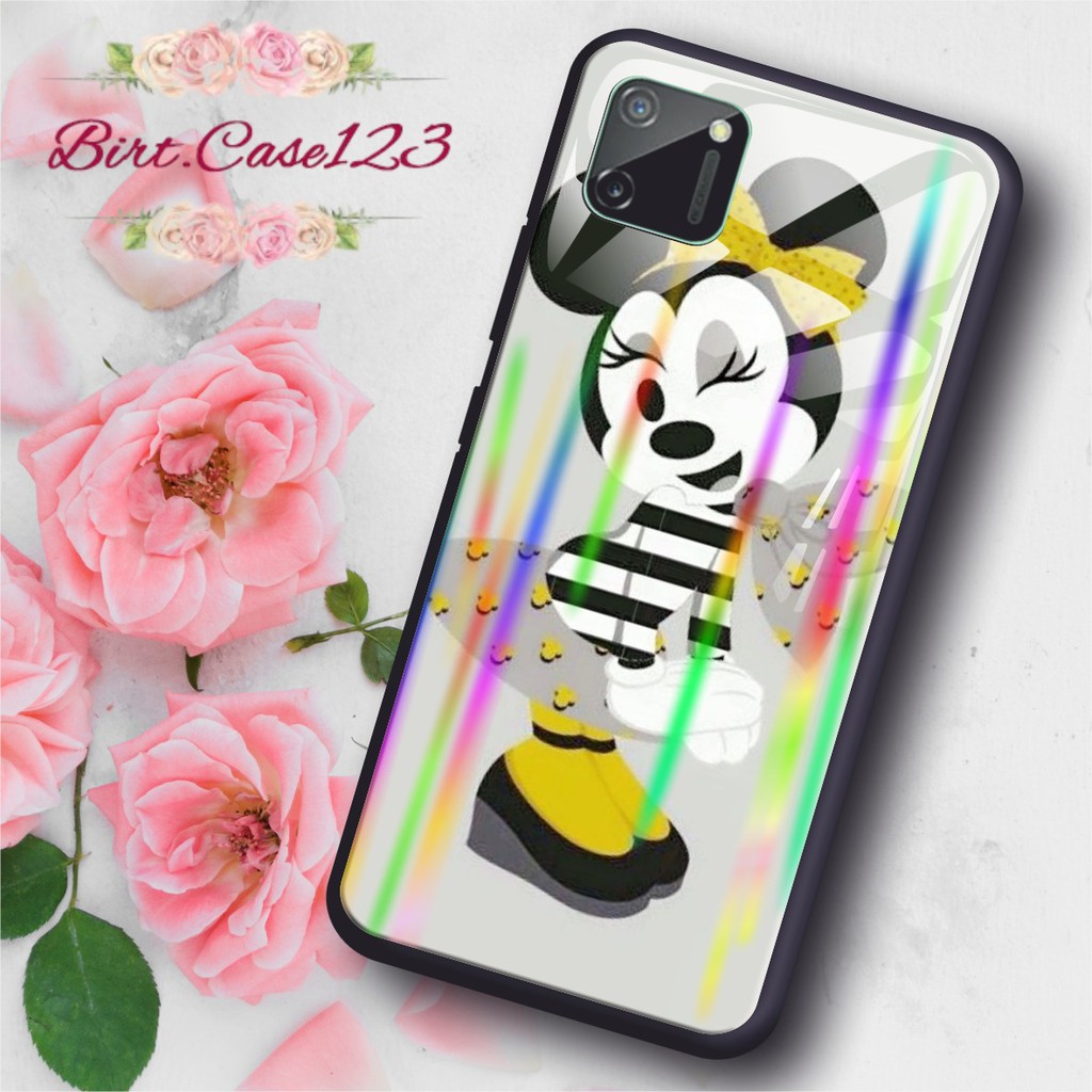 BC Case gambar MINNIE MOUSE back case glass aurora oppo a3s a31 a7 f9 a5s a71 a83 f1s f5 f7 a91 ETC