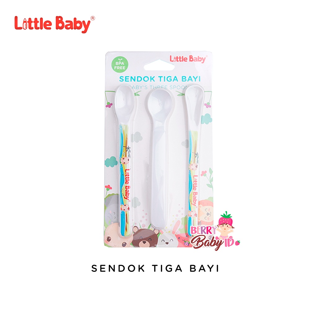 Little Baby Sendok Bayi 3 Macam Baby Spoon Perlengkapan Makan Bayi Berry Mart