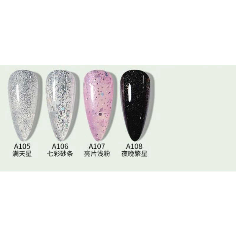 CHARZIEG 15ml(101-150)GLITTER &amp; CAT EYE SERIES UV LED Gel Polish Kutek Gel Kutek CHARZIEG UV Led Soak Off Gel Polish