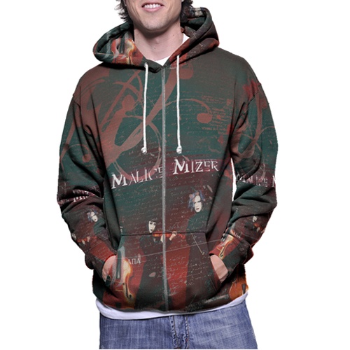 Jaket Hoodie Malice Mizer Band Hoodie Fullprint Casual Zipper Hoodie Fullprint New Casual Unisex Hoo