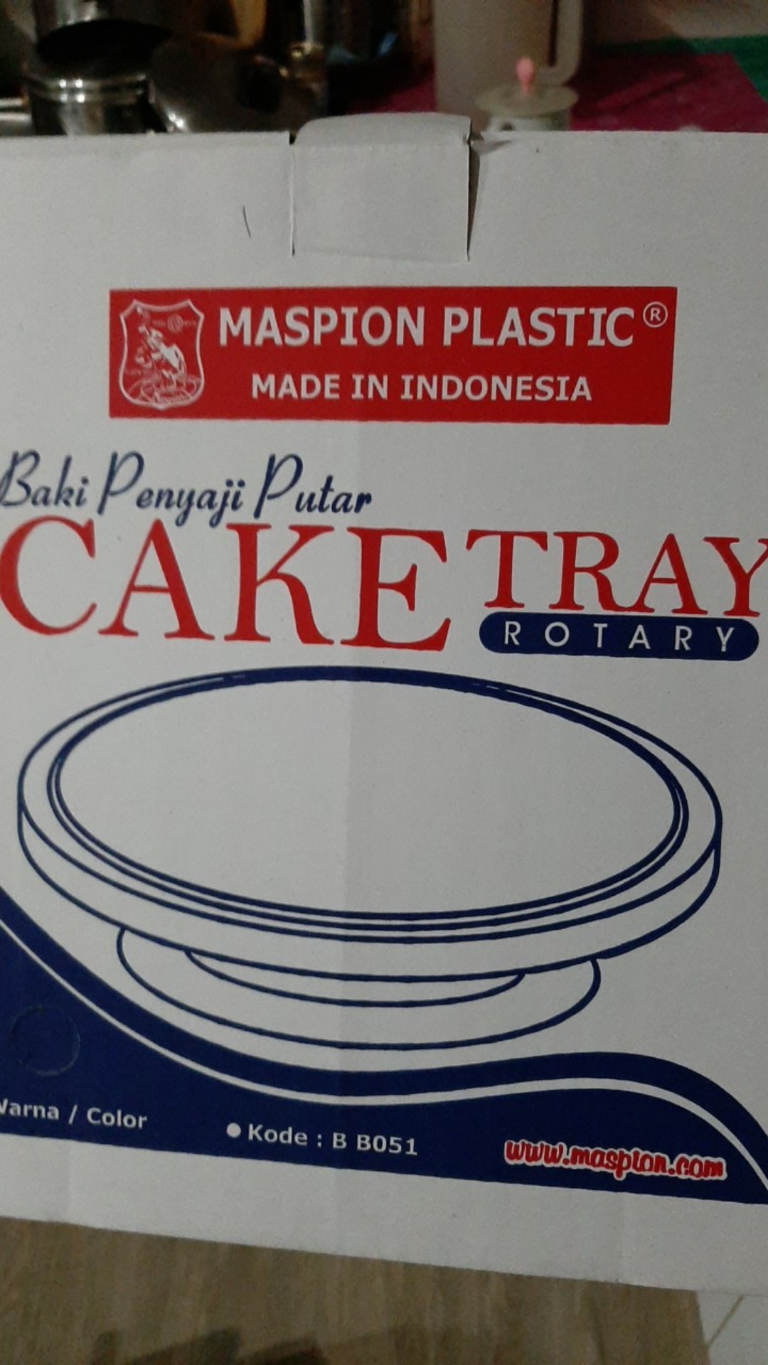 Cake Tray Rotary / Baki Penyaji Putar / Nampan Saji Kue / Lazy Susan