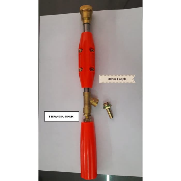 Spray Gun 30cm Power Sprayer Stik Stick Cuci Steam + Nepel Kuninngan