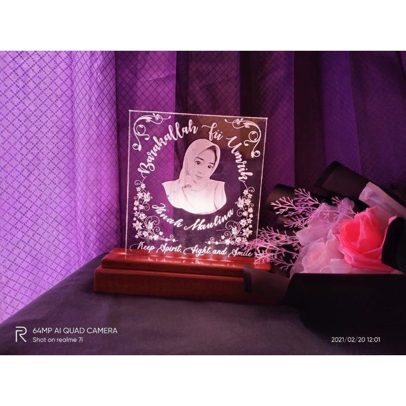 LED Akrilik Costum | Laser Engraving