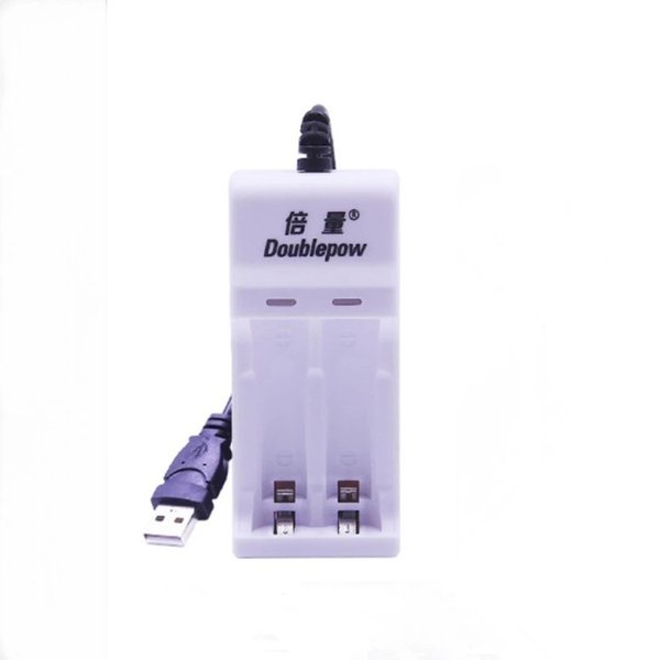 Charger Isi ulang Baterai for AA/AAA 2 Slot Charging USB Light Indicator