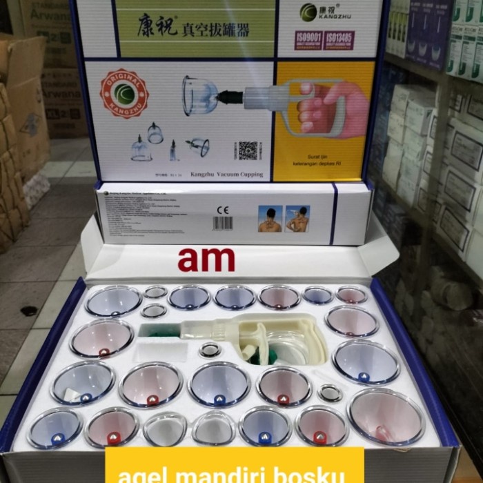 Alat bekam kangzhu isi 24/alat bekam kang Zhu/kop angin kangzhu isi 24