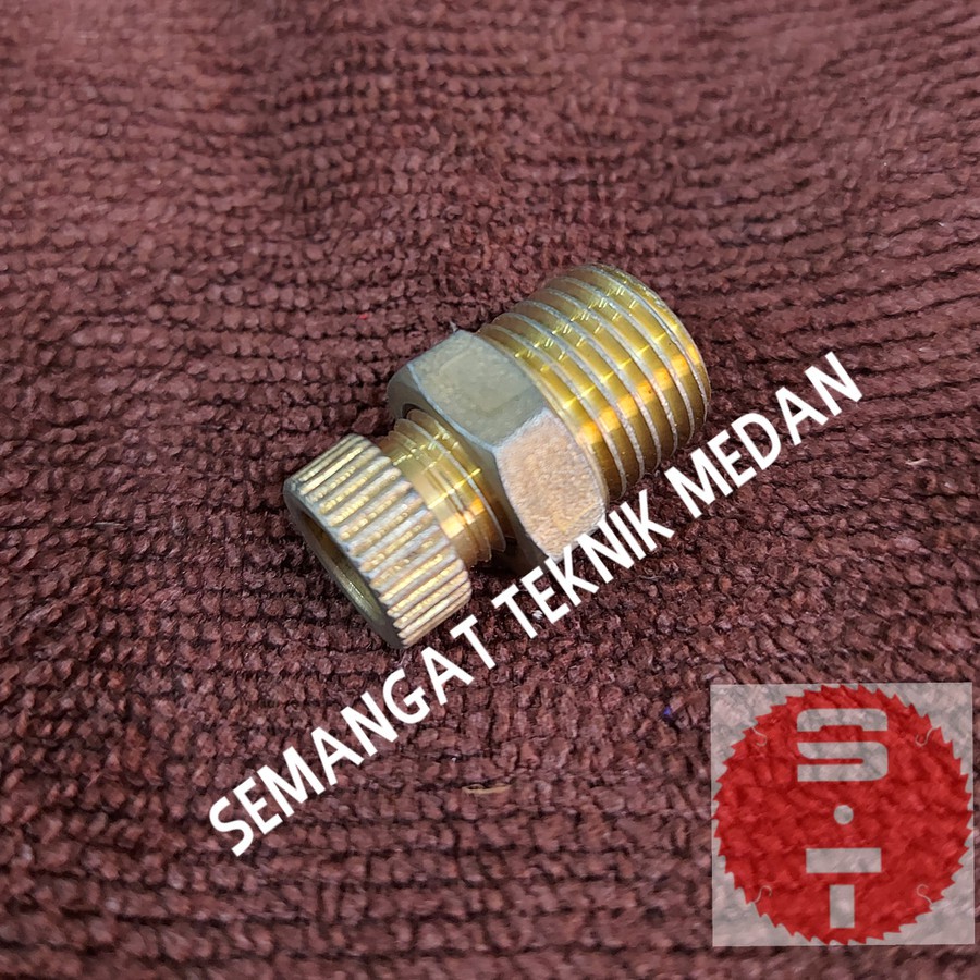 KRAN KERAN NEPEL TUTUP TABUNG BAWAH KOMPRESOR KOMPRESSOR DRAIN COCK