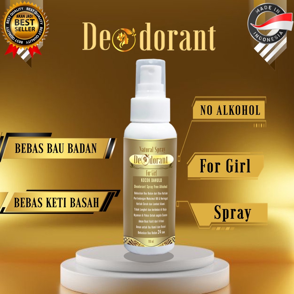 Deodorant Spray For Woman Penghilang Bau Badan Ampuh Ketiak Kering No Alkohol Pencerah Ketiak Hitam No Parfume