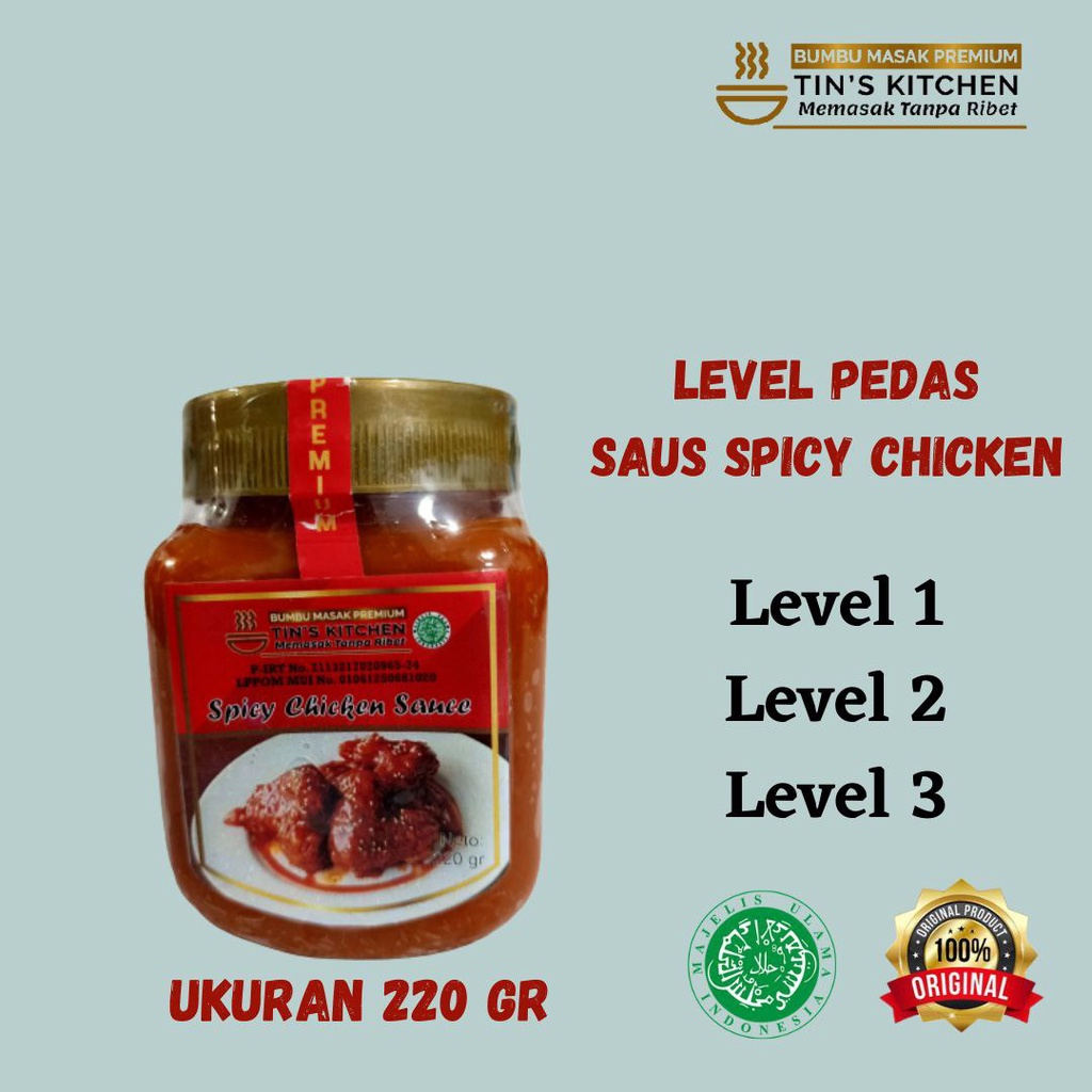 

Spicy chicken sauce tin's kitchen 220gr