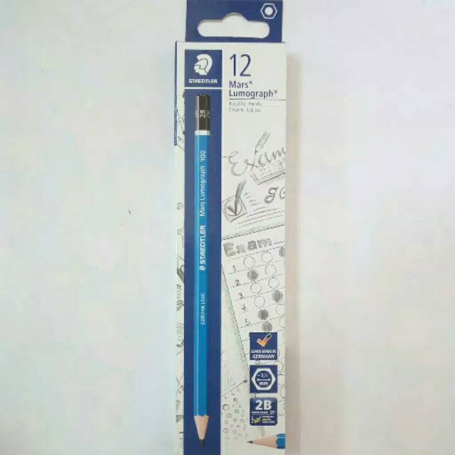 

Pensil 2B Staedtler Mars Lumograph Lead 2,5 Mm Harga Satuan