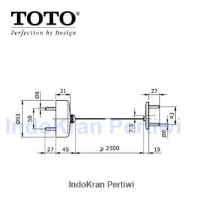 Produk Terbaru - Tali Gantungan Baju Toto Tx7- Retractable Clothes Line Toto