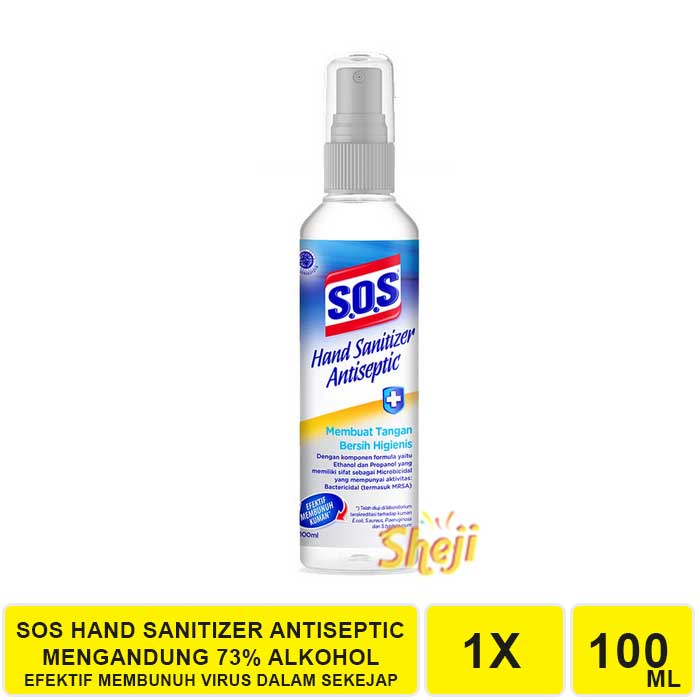 SOS HAND SANITIZER ANTISEPTIC 100ML