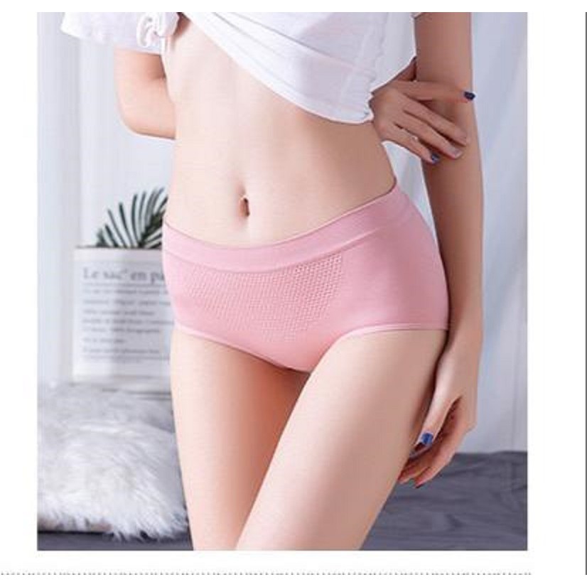 Celana Dalam Wanita Sutra Mulus Seamless 3D Underwear Menstruasi Seksi CD Fashion B017 Import Murah