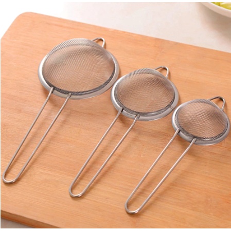 Saringan Minyak Jaring Halus Kawat Baja Tepung Ayakan Set isi 3pcs Kue