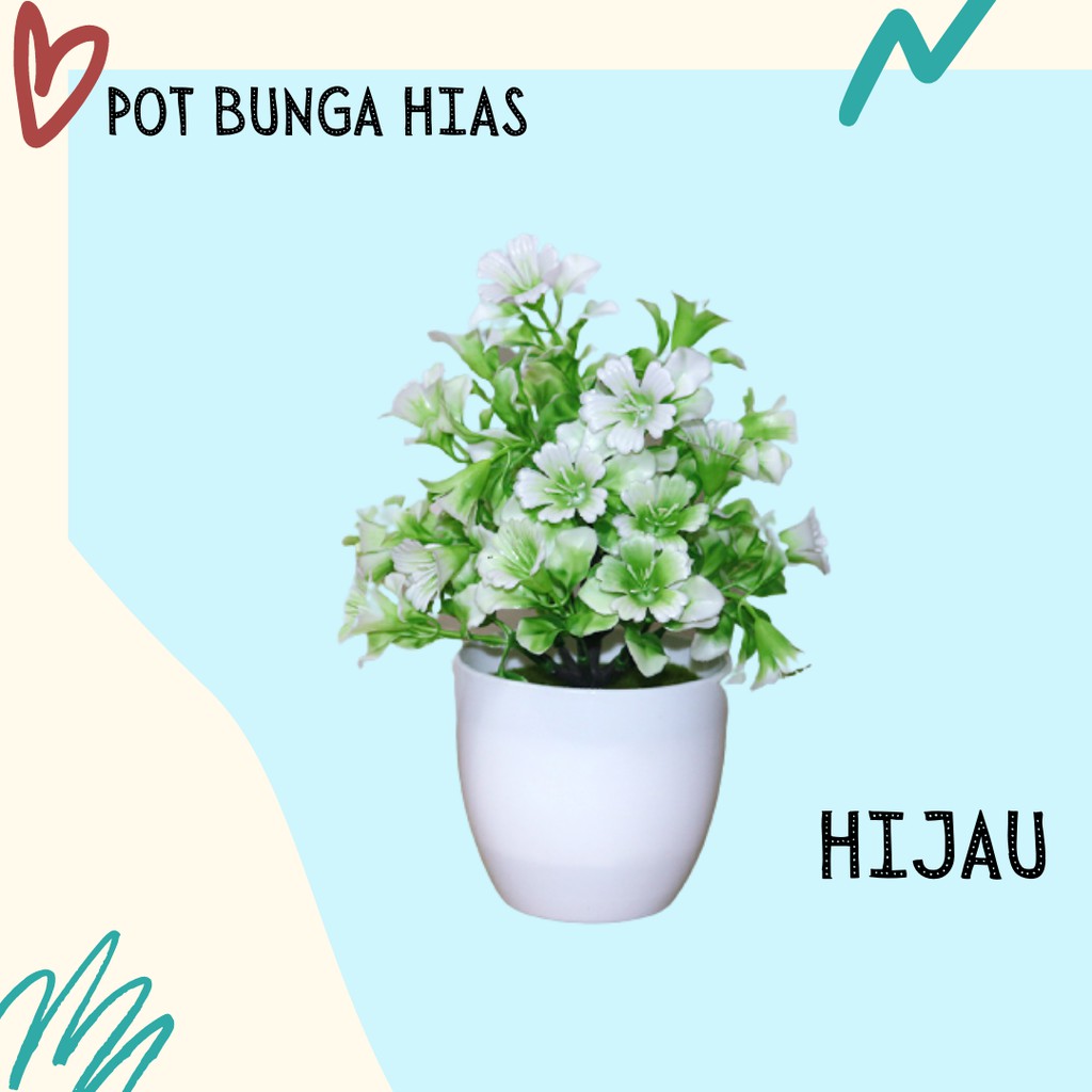 Satu7an PBP27 Tanaman Bunga Plastik Tanaman Hias Bunga Lonceng Dekorasi Rumah Artificial Flower-5