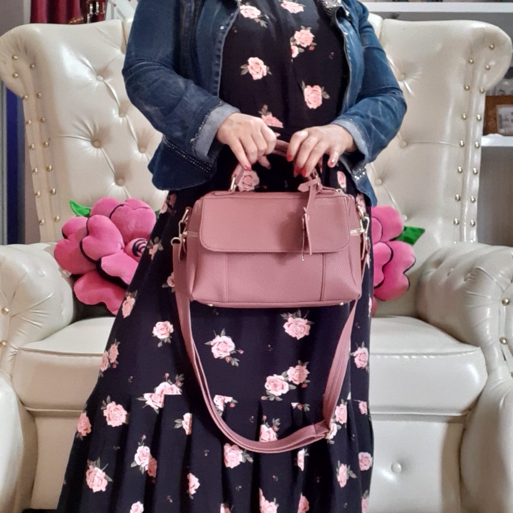 Tas selempang wanita elegant kulit jeruk sintetis