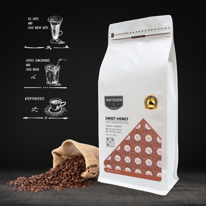 

YY395 BIJI KOPI ARABIKA ROBUSTA SWEET HONEY ESPRESSO BLEND - 1KG NORTH FBFG63546