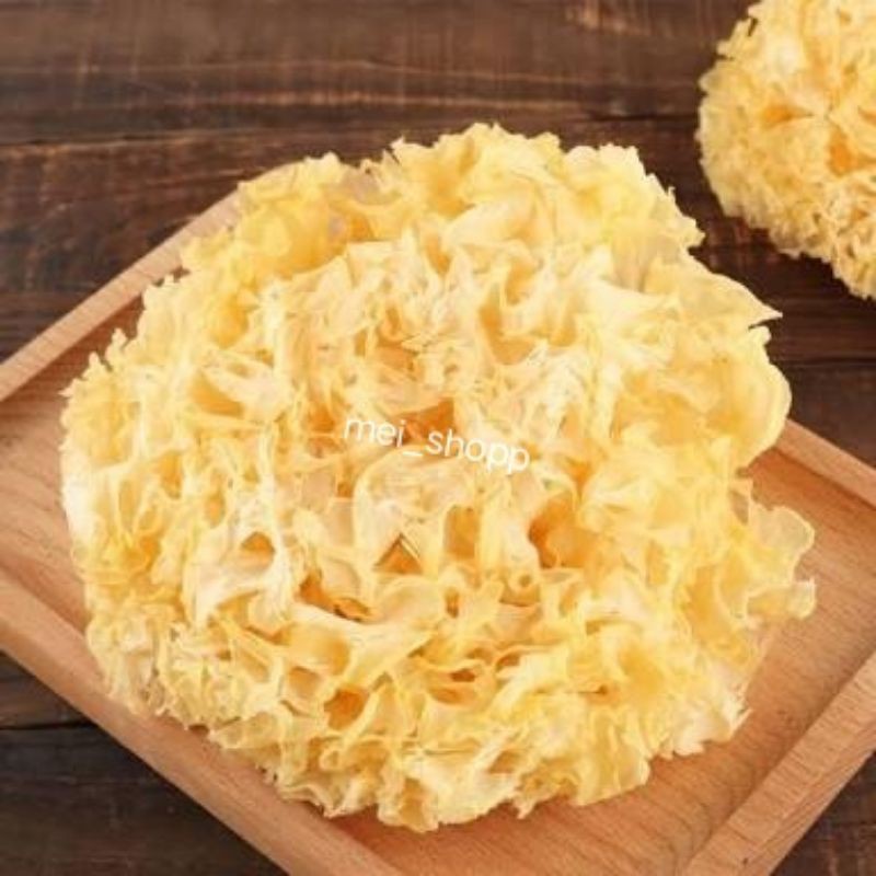 

WHITE FUNGUS JAMUR SALJU 100 GRAM BAI MU ER PEK BOK NIE JAMUR ES KUALITAS BAGUS PREMIUM