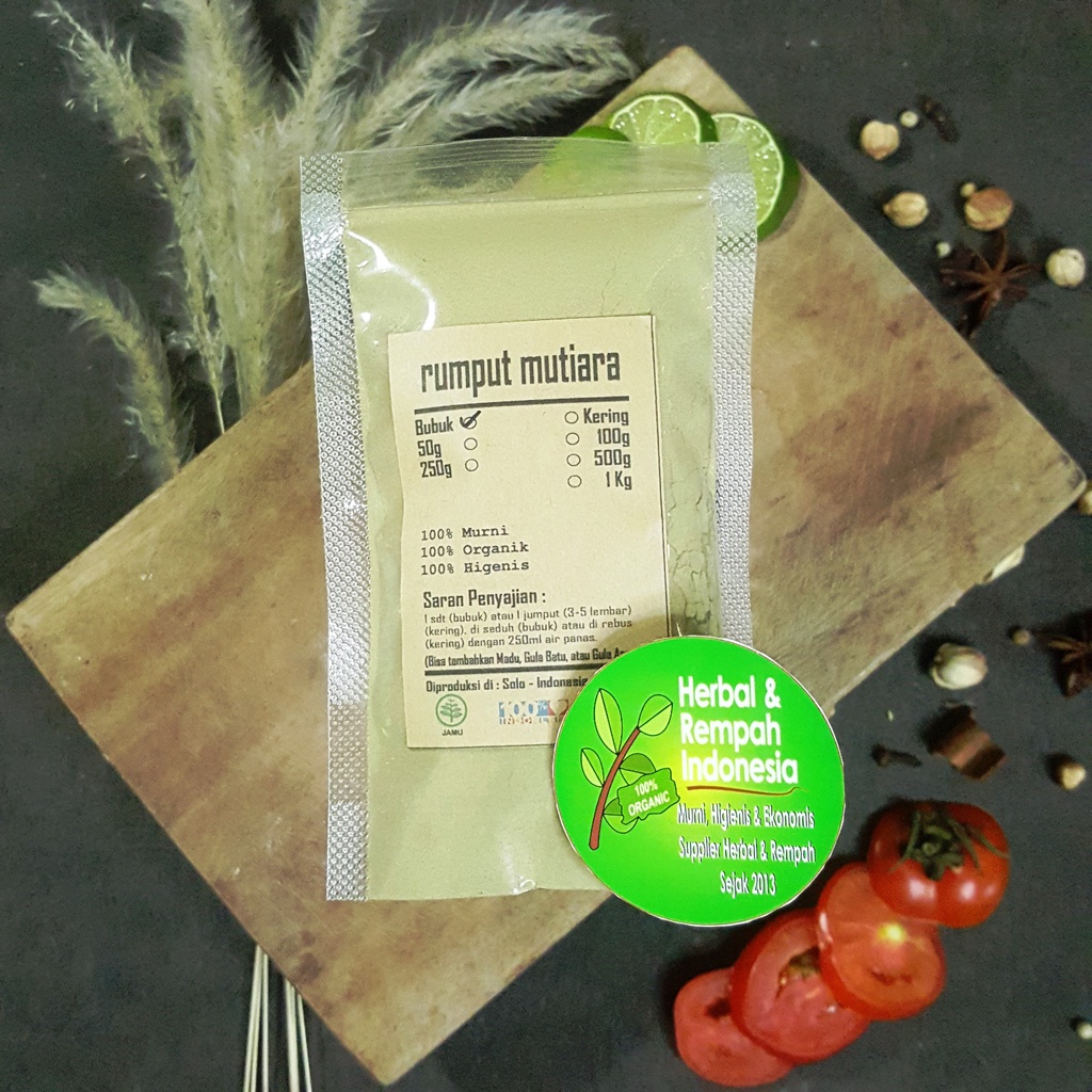 

Rumput Mutiara Bubuk - 50 GR / REMPAH / JSR / 100% MURNI