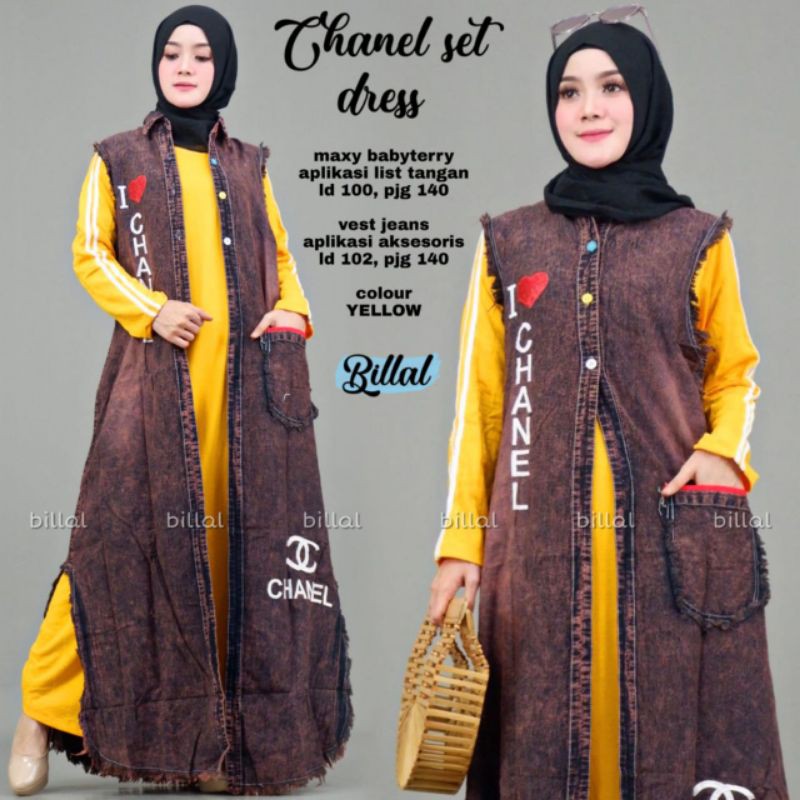 chanel set dress by bilal