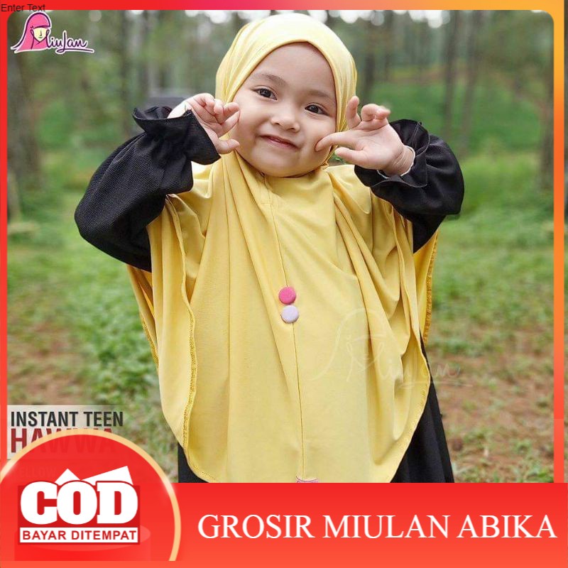 Jilbab Instan Hawwa Teen anak SD Miulan Hijab