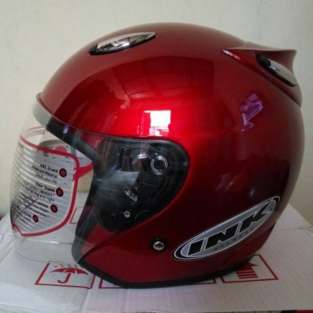 Helm best1 vry kly ink centro Merah maron
