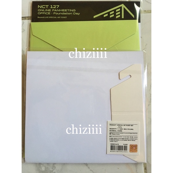 AR TICKET NCT 127 SMCU HAECHAN FANMEETING YUTA HAECHAN