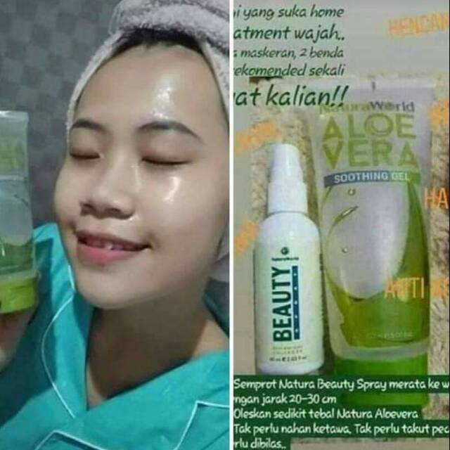 Natura beauty spray + Natura Aloe Vera Shooting Gel 100% NATURA WORLD