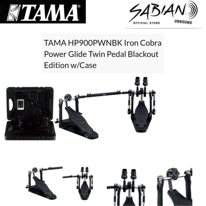Pedal Tama Hp900Pwnbk Iron Cobra Double Bass Drum Pedal Blackout Edition