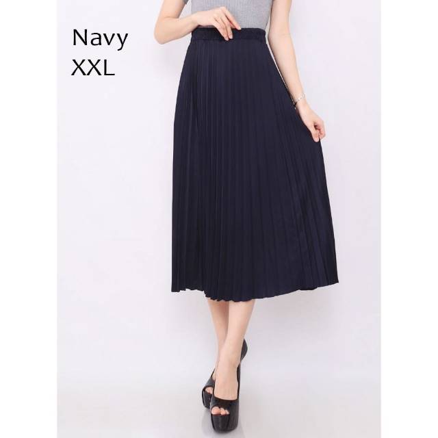 ROK PLISKET WANITA 7/8 SIZE XXL (BAHAN HYGET SUPER)