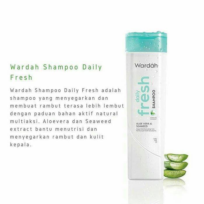 ★ BB ★ Wardah Shampoo Daily Fresh Aloe Vera &amp; Seaweed | Dandruff | Nutri Shine | Hairfall
