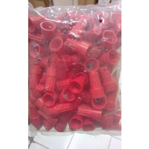 Lasdop 6mm MERAH / Lasdop Putar / Lasdop Listrik 6mm