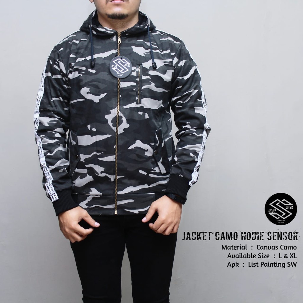 Jaket Camo Hoodie Sensor ~ JAKET CAMO HOODIE TERMURAH