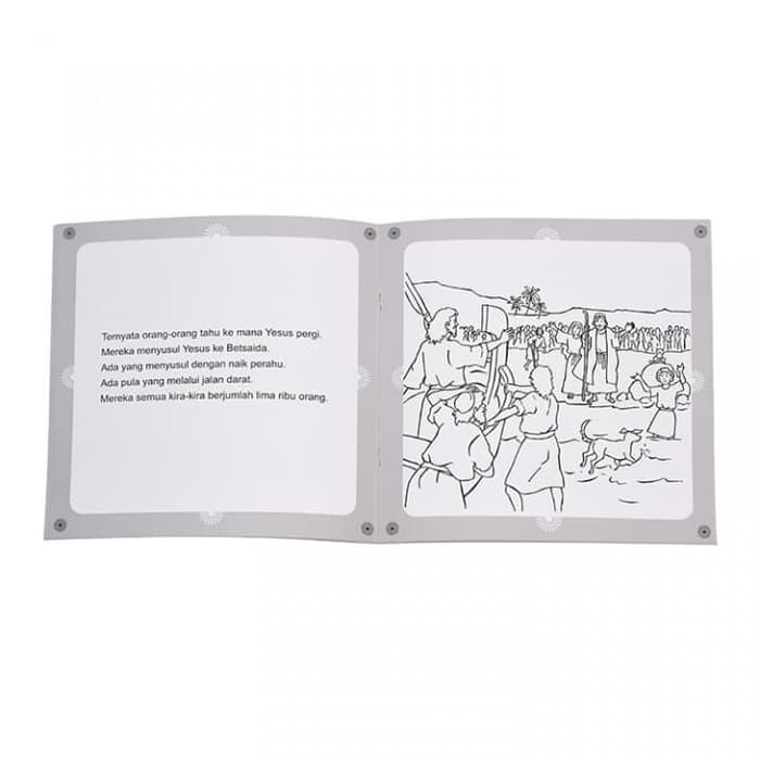 Buku Rohani Anak Mewarnai - Mukjizat Yesus - Buku Cerita Yesus