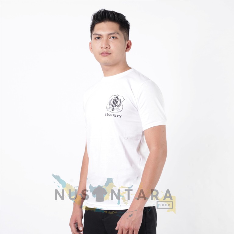 Kaos Satpam Putih Kaos Security  Putih Terbaru Kaos Satpam Terbaru Kaos Kerah Standar Satpam Baru