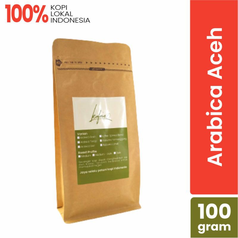 

KAFEIN KOPI INDONESIA - Arabica Aceh Gayo 100 gram - promo harga murah