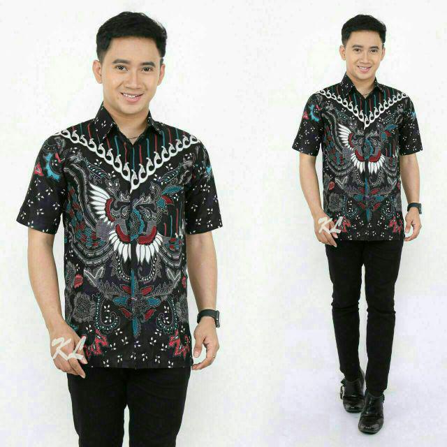Batik COUPLE KELUARGA sania ruffle ori ndoro jowi dnt kupu putih-Hem M