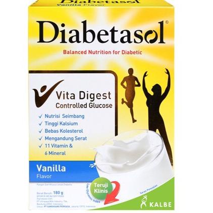 

[Produk] ➵ Diabetasol Vita Digest Coklat / Vanila / Cappucino 180 gr Q8Terbatas •̪̀●́) Bayar Di Temp