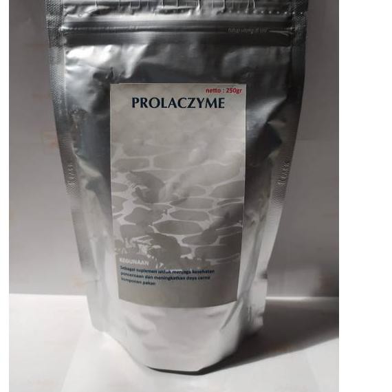 250 gram - Prolaczyme produk Probiotik + Enzim untuk campuran pakan udang dan ikan » 7ZL