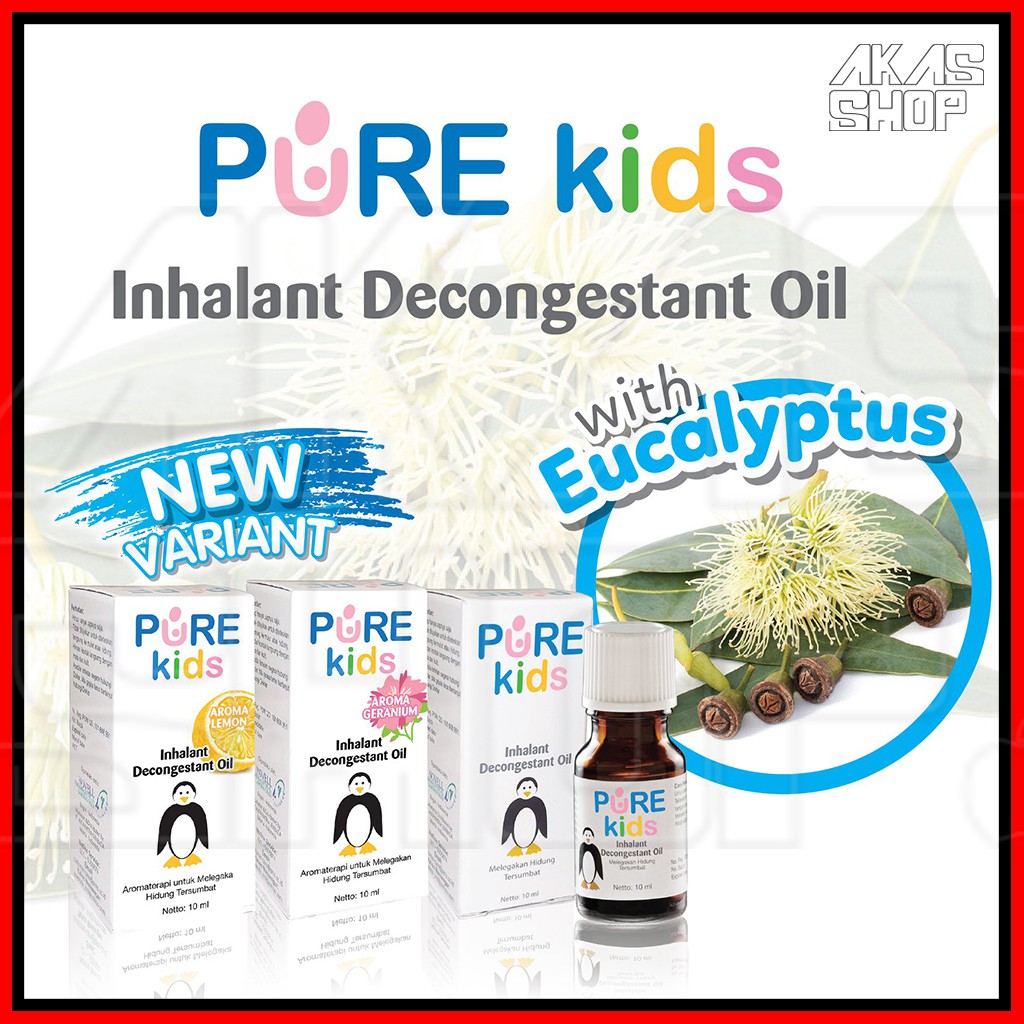 PURE Kids Inhalant Decongestant Oil 10ml mengatasi Hidung Tersumbat-1