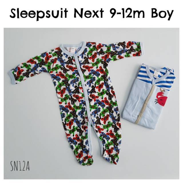 Baju Bayi - Sleepsuit  Boy 9-12 Bulan (SN12)