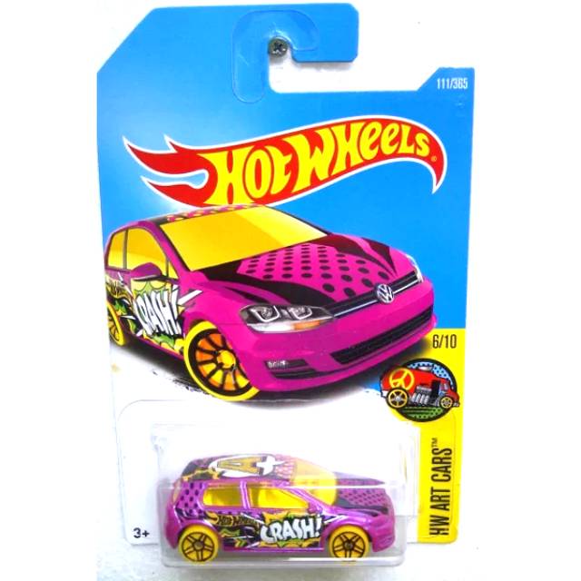 Hotwheels vw golf crash