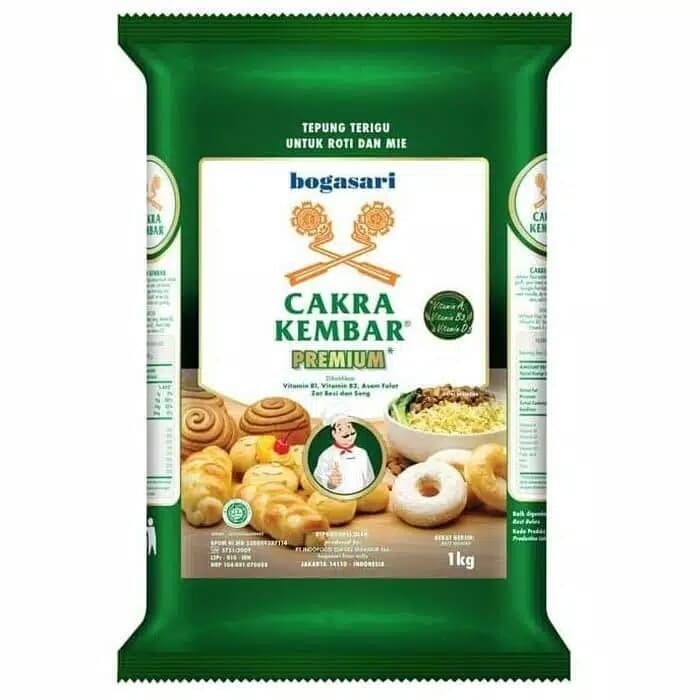 

cs777vv Tepung Terigu Cakra Premium 1Kg Da01D100