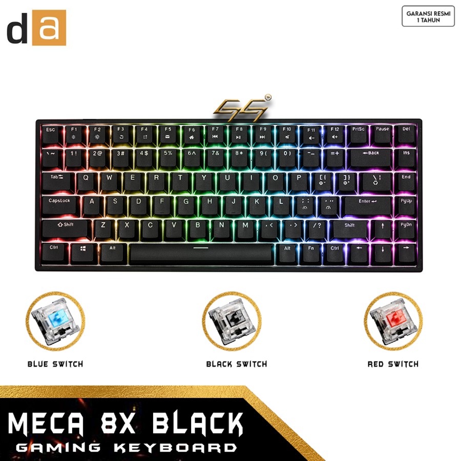 Keyboard Gaming Mechanical RGB Digital Alliance DA Meca 8X RGB Mechanical Gaming Keyboard