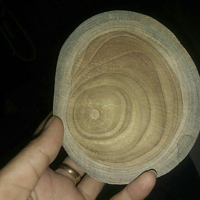 Wood Slice Potongan Kayu Jati Diameter 9 - 10 Cm