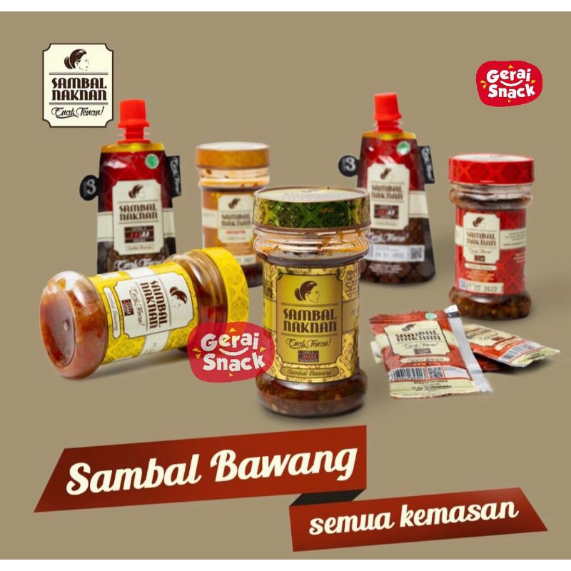 Sambal Bawang Naknan Pedas Level 1 Enak Tenan (140gr)