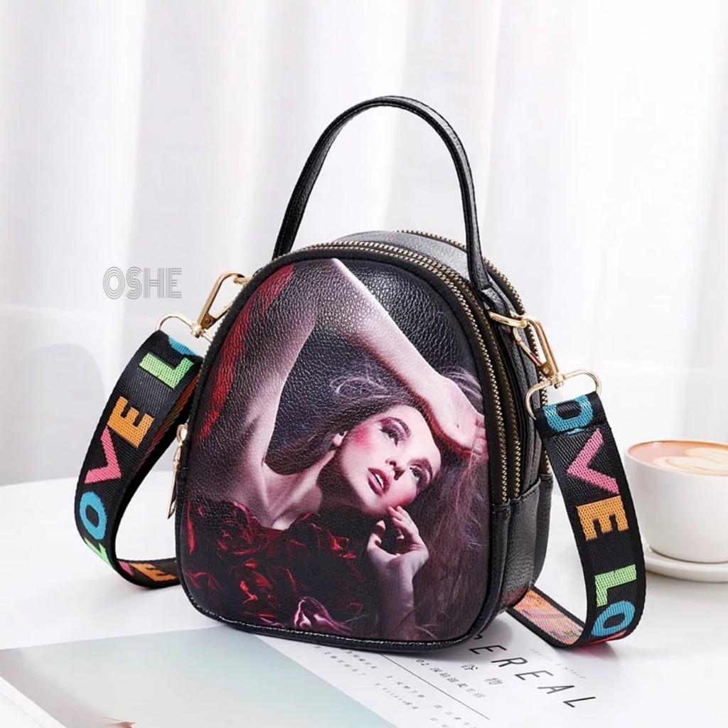 TAS SELEMPANG PRINTING 3D TAS WANITA