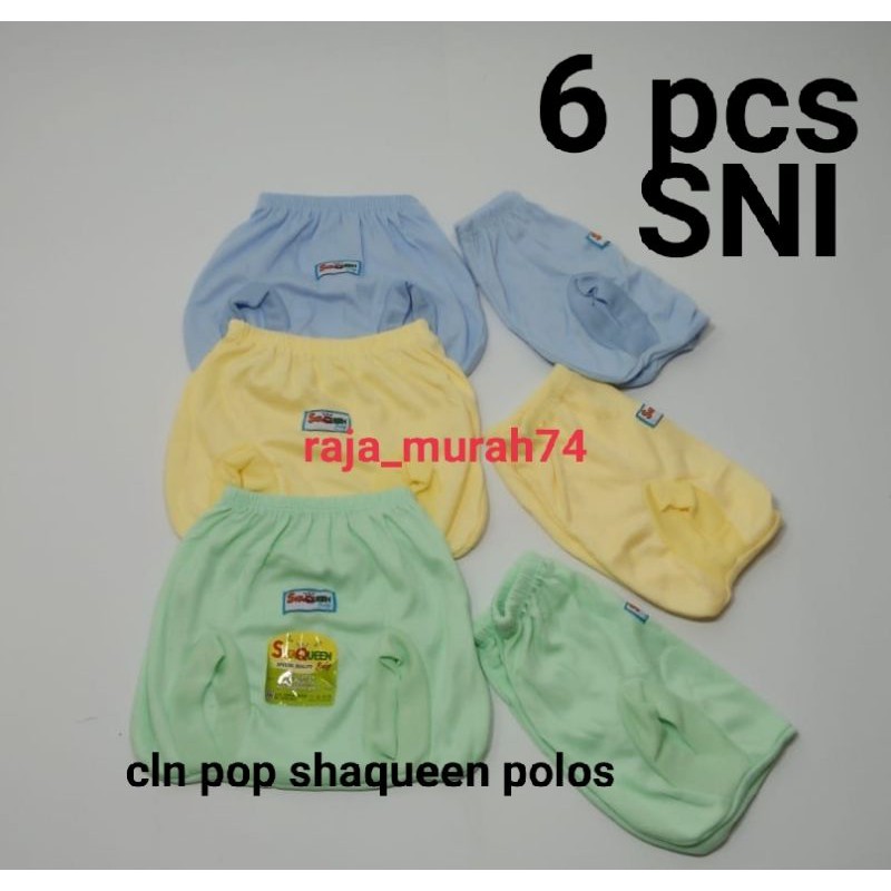 6 pcs celana pop polos shaqueen SNI